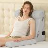 imageSasttie Wedge Pillow Set for After Surgery 3PCS Adjustable Bed Wedge Pillow Headboard with Memory Foam Neck Cushion  for Acid Reflux Sleeping Neck ampamp Back Support Dark Grey ampamp WhiteLight Grey