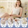 imageSasttie Wedge Pillow Set for After Surgery 3PCS Adjustable Bed Wedge Pillow Headboard with Memory Foam Neck Cushion  for Acid Reflux Sleeping Neck ampamp Back Support Dark Grey ampamp WhiteBeige