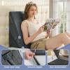 imageSasttie Wedge Pillow Set for After Surgery 3PCS Adjustable Bed Wedge Pillow Headboard with Memory Foam Neck Cushion  for Acid Reflux Sleeping Neck ampamp Back Support Dark Grey ampamp WhiteVelvet  Dark Grey