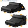 imageSasttie Wedge Pillow Set for After Surgery 3PCS Adjustable Bed Wedge Pillow Headboard with Memory Foam Neck Cushion  for Acid Reflux Sleeping Neck ampamp Back Support Dark Grey ampamp WhiteBlack