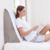 imageSasttie Wedge Pillow 12 Inch Memory Foam Bed Wedge Pillow for Sleeping Acid Reflux Back Pain Post Surgery and Snoring Designed with Washable Cover Cool GrayLight Grey