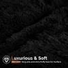 imageSasttie Fluffy Duvet Cover Queen Size Shaggy Queen Duvet Cover Fuzzy Faux Fur and Velvet Duvet Cover Set with Zipper Closure and Corner Ties  1 Duvet Cover and 2 Pillowcases PinkBlack
