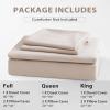 imageSasttie Duvet Cover King 3Piece UltraSoft Double Brushed Duvet Cover Set  Features Zipper Closure and Corner Ties Beige