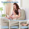 imageSasttie Reading Pillow for Sitting in Bed Adult Back Pillow for Bed Sitting Up Backrest Back Support Chair Pillow College Dorm Essentials for Girls and Boys Linen Standard