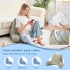 imageSasttie Reading Pillow for Sitting in Bed Adult Back Pillow for Bed Sitting Up Backrest Back Support Chair Pillow College Dorm Essentials for Girls and Boys Linen Standard