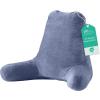 imageSasttie Reading Pillow for Sitting in Bed Adult Back Pillow for Bed Sitting Up Backrest Back Support Chair Pillow College Dorm Essentials for Girls and Boys Greyish Blue StandardGrey Purple