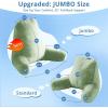 imageSasttie Reading Pillow for Sitting in Bed Adult Back Pillow for Bed Sitting Up Backrest Back Support Chair Pillow College Dorm Essentials for Girls and Boys Greyish Blue StandardSage Green