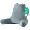 imageSasttie Reading Pillow for Sitting in Bed Adult Back Pillow for Bed Sitting Up Backrest Back Support Chair Pillow College Dorm Essentials for Girls and Boys Greyish Blue StandardBluish Grey