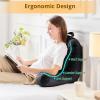 imageSasttie Reading Pillow for Sitting in Bed Adult Back Pillow for Bed Sitting Up Backrest Back Support Chair Pillow College Dorm Essentials for Girls and Boys Greyish Blue StandardBlack