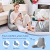 imageSasttie Reading Pillow for Sitting in Bed Adult Back Pillow for Bed Sitting Up Backrest Back Support Chair Pillow College Dorm Essentials for Girls and Boys Greyish Blue StandardDark Grey