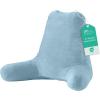 imageSasttie Reading Pillow for Sitting in Bed Adult Back Pillow for Bed Sitting Up Backrest Back Support Chair Pillow College Dorm Essentials for Girls and Boys Greyish Blue StandardDusty Blue