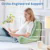 imageSasttie Reading Pillow for Sitting in Bed Adult Back Pillow for Bed Sitting Up Backrest Back Support Chair Pillow College Dorm Essentials for Girls and Boys Greyish Blue StandardSage Green