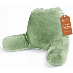 imageSasttie Reading Pillow for Sitting in Bed Adult Back Pillow for Bed Sitting Up Backrest Back Support Chair Pillow College Dorm Essentials for Girls and Boys Greyish Blue StandardSage Green
