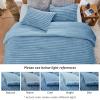 imageSasttie Fluffy Comforter Set TwinTwinXL 2 Pieces  Super Soft ampamp Fuzzy Light Yellow Comforter for Winter Warm Fleece Bedding 1 Luxury Heavy Faux Fur Down Alternative Comforter with 1 Pillow CaseGreyish Blue