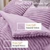 imageSasttie Fluffy Comforter Set TwinTwinXL 2 Pieces  Super Soft ampamp Fuzzy Light Yellow Comforter for Winter Warm Fleece Bedding 1 Luxury Heavy Faux Fur Down Alternative Comforter with 1 Pillow CasePurple