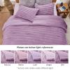 imageSasttie Fluffy Comforter Set TwinTwinXL 2 Pieces  Super Soft ampamp Fuzzy Light Yellow Comforter for Winter Warm Fleece Bedding 1 Luxury Heavy Faux Fur Down Alternative Comforter with 1 Pillow CasePurple