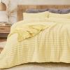 imageSasttie Fluffy Comforter Set TwinTwinXL 2 Pieces  Super Soft ampamp Fuzzy Light Yellow Comforter for Winter Warm Fleece Bedding 1 Luxury Heavy Faux Fur Down Alternative Comforter with 1 Pillow CaseLight Yellow