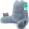 imageSasttie Reading Pillow Pillows for Reading or Relaxing  Ergonomic Support for Head Neck Back and Lumbar 21Inch Dark GreyGreyish Blue