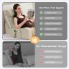 imageSasttie Reading Pillow with Armrests 1525 Inch Adjustable Back Support Pillow for Bed Sitting Up Memory Foam Back Rest Cushion Bed Chair for Reading Gaming amp Relaxing Dark GreyBeige