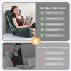 imageSasttie Reading Pillow with Armrests 1525 Inch Adjustable Back Support Pillow for Bed Sitting Up Memory Foam Back Rest Cushion Bed Chair for Reading Gaming amp Relaxing Dark GreyDark Grey