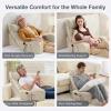 imageSasttie Reading Pillow with Armrests 1525 Inch Adjustable Back Support Pillow for Bed Sitting Up Memory Foam Back Rest Cushion Bed Chair for Reading Gaming amp Relaxing Dark GreyBeige