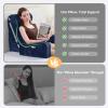 imageSasttie Reading Pillow with Armrests 1525 Inch Adjustable Back Support Pillow for Bed Sitting Up Memory Foam Back Rest Cushion Bed Chair for Reading Gaming amp Relaxing Dark GreyNavy