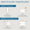 imageSasttie Firm Standard Pillows Set of 6 Full Size Bed Pillows for Side Back and Stomach Sleepers  OekoTex Certified Supportive Down Alternative Plump Filling  Hotel Quality and Machine Washable2