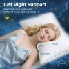 imageSasttie Firm Standard Pillows Set of 6 Full Size Bed Pillows for Side Back and Stomach Sleepers  OekoTex Certified Supportive Down Alternative Plump Filling  Hotel Quality and Machine Washable6