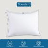 imageSasttie Firm Standard Pillows Set of 6 Full Size Bed Pillows for Side Back and Stomach Sleepers  OekoTex Certified Supportive Down Alternative Plump Filling  Hotel Quality and Machine Washable4