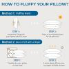 imageSasttie Firm Standard Pillows Set of 6 Full Size Bed Pillows for Side Back and Stomach Sleepers  OekoTex Certified Supportive Down Alternative Plump Filling  Hotel Quality and Machine Washable2