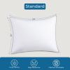 imageSasttie Firm Standard Pillows Set of 6 Full Size Bed Pillows for Side Back and Stomach Sleepers  OekoTex Certified Supportive Down Alternative Plump Filling  Hotel Quality and Machine Washable6