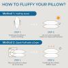 imageSasttie Firm Standard Pillows Set of 6 Full Size Bed Pillows for Side Back and Stomach Sleepers  OekoTex Certified Supportive Down Alternative Plump Filling  Hotel Quality and Machine Washable6