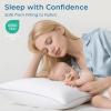 imageSasttie Firm Standard Pillows Set of 6 Full Size Bed Pillows for Side Back and Stomach Sleepers  OekoTex Certified Supportive Down Alternative Plump Filling  Hotel Quality and Machine Washable6