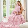 imageSasttie Queen Comforter Set 7Piece Bed in a Bag Pintuck Bedding Sets for All Season Includes Comforter Flat Sheet Fitted Sheet Pillowcases and Pillowshams Sage GreenBaby Pink