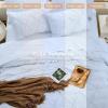 imageSasttie Queen Comforter Set 7Piece Bed in a Bag Pintuck Bedding Sets for All Season Includes Comforter Flat Sheet Fitted Sheet Pillowcases and Pillowshams Sage GreenLight Blue
