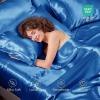 imageSasttie Satin Sheets King  4 Pieces Luxury Soft Gold Silky Bed Sheets Set with Pillowcases  Smooth SilkLike Satin Fabric Reinforced 14 Inches Pocket OekoTex CertifiedRoyal Blue