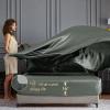 imageSasttie Satin Sheets King  4 Pieces Luxury Soft Gold Silky Bed Sheets Set with Pillowcases  Smooth SilkLike Satin Fabric Reinforced 14 Inches Pocket OekoTex CertifiedDark Grey