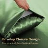 imageSasttie Satin Sheets King  4 Pieces Luxury Soft Gold Silky Bed Sheets Set with Pillowcases  Smooth SilkLike Satin Fabric Reinforced 14 Inches Pocket OekoTex CertifiedGreen