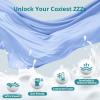 imageSasttie Pregnancy Pillows for Sleeping U Shaped Cooling Full Body Pillow with Removable Cover Pregnant Women Must Haves Maternity Essential LavenderLight Blue