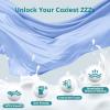 imageSasttie Pregnancy Pillows for Sleeping U Shaped Cooling Full Body Pillow with Removable Cover Pregnant Women Must Haves Maternity Essential LavenderLight Blue