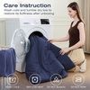 image:imageSasttie Queen Comforter Set 7Piece PreWashed Crinkled Texture Bed in a Bag Queen with Ultra Soft Brushed Sheets Aesthetic Fluffy Bedding Set for All Seasons LinenNavy