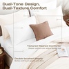 image:imageSasttie Queen Comforter Set 7Piece PreWashed Crinkled Texture Bed in a Bag Queen with Ultra Soft Brushed Sheets Aesthetic Fluffy Bedding Set for All Seasons LinenIvory