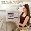 image:imageSasttie Queen Comforter Set 7Piece PreWashed Crinkled Texture Bed in a Bag Queen with Ultra Soft Brushed Sheets Aesthetic Fluffy Bedding Set for All Seasons LinenBeige