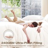 image:imageSasttie Queen Comforter Set 7Piece PreWashed Crinkled Texture Bed in a Bag Queen with Ultra Soft Brushed Sheets Aesthetic Fluffy Bedding Set for All Seasons LinenIvory