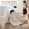 image:imageSasttie Queen Comforter Set 7Piece PreWashed Crinkled Texture Bed in a Bag Queen with Ultra Soft Brushed Sheets Aesthetic Fluffy Bedding Set for All Seasons LinenLinen