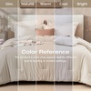 image:imageSasttie Queen Comforter Set 7Piece PreWashed Crinkled Texture Bed in a Bag Queen with Ultra Soft Brushed Sheets Aesthetic Fluffy Bedding Set for All Seasons LinenBeige