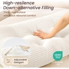 image:imageSasttie Headboard Pillow Queen Bed Wedge Pillow Headboard Beige  WideWale Corduroy Side Pockets Removable Cover Machine Washable Ergonomic Back Support SittingUp SupportIvory