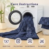 image:imageSasttie Queen Comforter Set 3Piece Boho Tufted Bedding Ultra Soft Brushed Checkered Bed Set for Bedroom Guest Room amp Dorm AllSeason Use with Plaid Geometric Design Navy BlueNavy