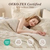 image:imageSasttie Queen Comforter Set 3Piece Boho Tufted Bedding Ultra Soft Brushed Checkered Bed Set for Bedroom Guest Room amp Dorm AllSeason Use with Plaid Geometric Design Navy BlueBeige