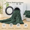 image:imageSasttie Queen Comforter Set 3Piece Boho Tufted Bedding Ultra Soft Brushed Checkered Bed Set for Bedroom Guest Room amp Dorm AllSeason Use with Plaid Geometric Design Navy BlueGreen